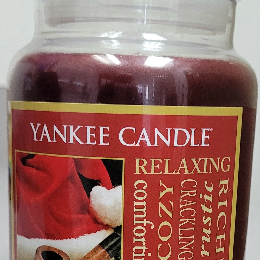 🆕️🎁🎅Yankee Candle RARE Santa's Pipe - Red Jar Candle🎄🕯🎄🦌